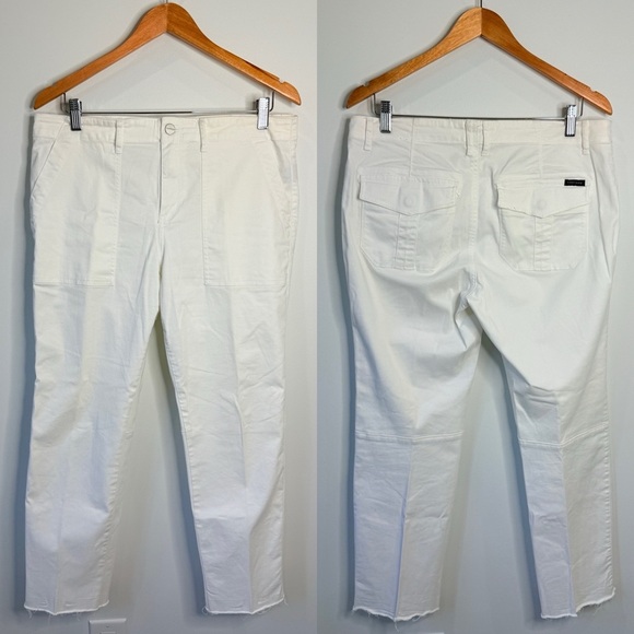 Sanctuary Standard Surplus White Raw Hem Jeans (31) - Picture 1 of 9